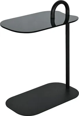 Produktbild von Couchtisch Brix 48x30x65 cm Stahl Glas Schwarz