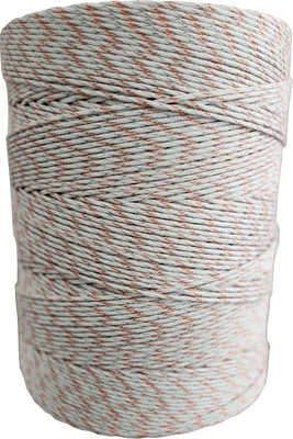 Produktbild von Weidezaunlitze Premium - weiß/orange - 400 m, 9 Leiter