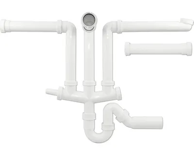 Produktbild von BLANCO Beckenverbindung 2x3,5"-1x1,5"/ 3x3,5"