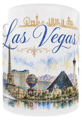 Produktbild von Becher 300 ml Aquarelle – Reisen – Städte – Las Vegas