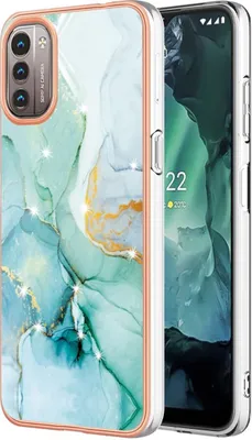 Zdjęcie produktu dla König Design pokrowiec kompatybilny z Nokia G11 / G21 plastikowy miękki pokrowiec na telefon - Etui na telefon zielony 3