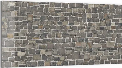 Produktbild von DEQORI Glasbild Echtglas 100x50 cm 'Steinmelodie' Wandbild Bild modern Deko
