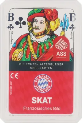 Produktbild von FC Bayern München Spielkarten Skat Französisches Bild Original Fanartikel