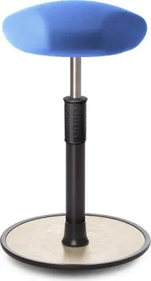 Produktbild von Sitz- Stehhocker Free Tall Triangel Gestrick Hellblau schwarz /cremeweiß.