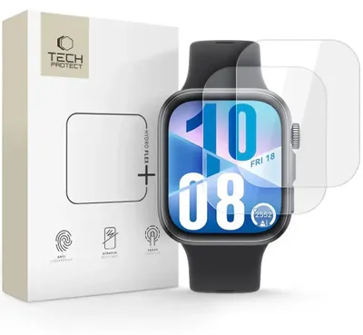 Zdjęcie produktu dla Folia Hydrożelowa Tech-Protect Hofi Hydro Flex+ 2-Pack Na Huawei Watch Fit 3 / 4 - Przezroczysta