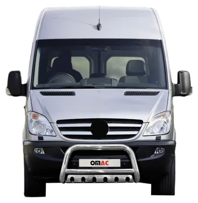 Produktbild von Frontbügel Frontschutzbügel für Mercedes Sprinter 906 2006-2018 ABE Stahl Silber