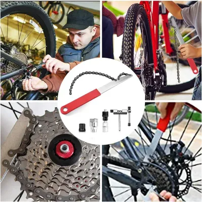 Produktbild von Professionelles Fahrrad Kettenpeitsche und Kassettenschlüssel Werkzeug