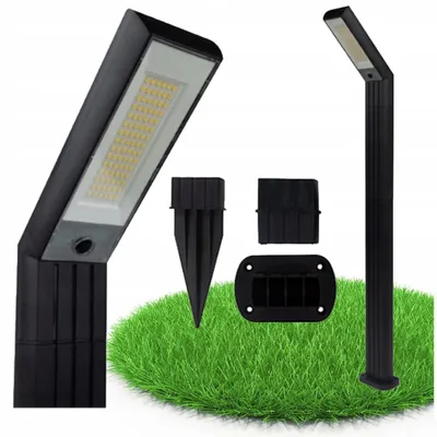 Immagine prodotto di Paletto Da Giardino Solare Con Illuminazione A Led Nero Sso-8 Ip44