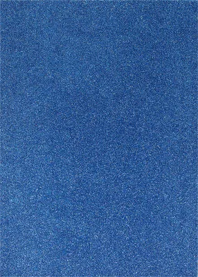 Produktbild von Glitzer Moosgummi Platte - DIN A4 - BLAU - 1 Bogen