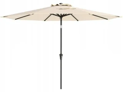 Immagine prodotto di Ombrellone da giardino con manovella, modello NP12259BE, diametro 303 cm, color beige
