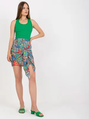 Productafbeelding van Rue Paris: Dames mini-rok, strandrok, meerkleurig, maat M