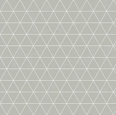 Produktbild von PVC Tischdecke Prisma grau Wachstuch - Breite & Länge wählbar - abwaschbare Tischdecke - Abstrakt Muster Dreieck weiss, Größe:140 x 2500 cm