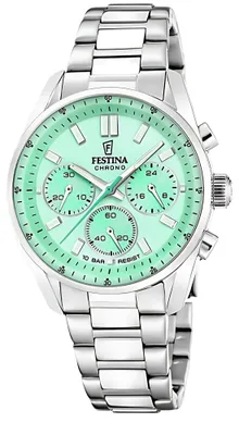 Produktbild von Festina F20753/1 Chronograph Uhr Damenuhr Edelstahl Chrono silber