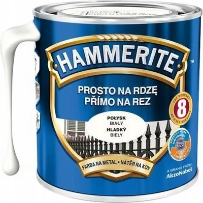 Obrázek produktu pro Barva na kov přímo na rez bílá 0,7 l
