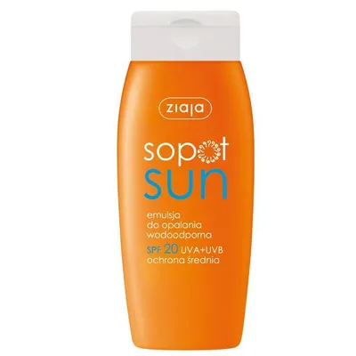Zdjęcie produktu dla Ziaja Sopot Sun, emulsja do opalania SPF20, 150ml