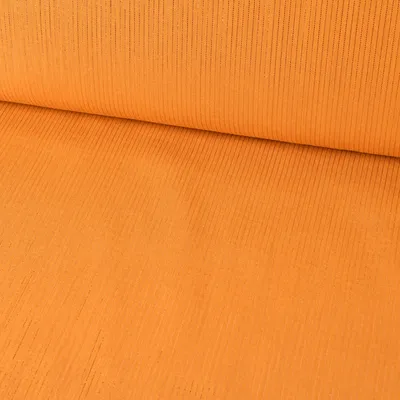 Produktbild von Musselinstoff Meterware Baumwolle Nadelstreifen Streifen Polyester ocker