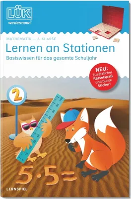 Image de LÜK Buch Lernen an Stationen Mathematik 2. Klasse ab 7 Jahren 240576