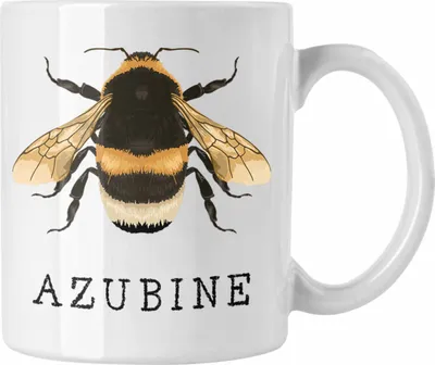 Produktbild von Trendation - Azubine Tasse Geschenke Auszubildende Geschenkidee Neuer Job (Weiß)
