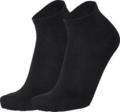 Tobeni 6 Paar Bambus Kurz-Socken ohne Gummi für Damen und Herren Schwarz