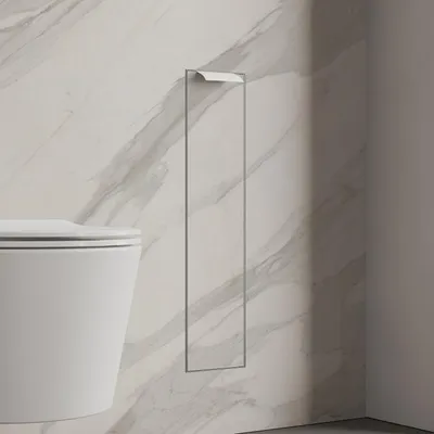 Productafbeelding van Kronenbach inbouwreservoir voor toilet – model met afdekking, afmetingen 15,4 x 65,8 cm, deurscharnier rechts