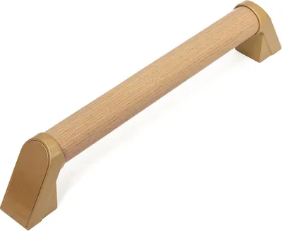 Produktbild von Haltegriff für Senioren, Holzhandlauf, Duschgriff, 40 cm, rutschfest, Duschgriff, Badewannengriff, tragbarer mobiler Haltegriff für Behinderte und ältere Menschen