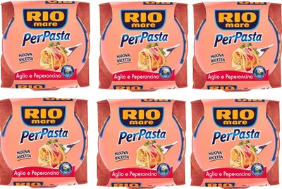 Produktbild von 6x Rio Mare Per Pasta Aglio e peperoncino Thunfisch in Olivenöl 160g