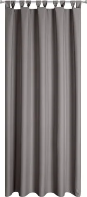 Produktbild von Eurofirany 448474, Durchscheinend, Grau, Einfarbig, Polyester, Schleife, 180 g/m²