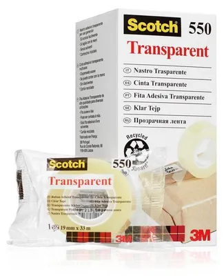 Produktbild von Scotch - Klebeband 3m 550 19mmx33m tr | 8 Stücke