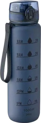 Obrázok produktu pre MidOcean - Fľaša na vodu "Isforden", rPET (recyklovaný polyetyléntereftalát), športová, 1l MO1888 (jedna veľkosť) (tmavomodrá)