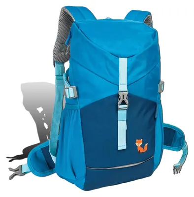 Image de Fabrizio Go Green Sac à dos enfant renard bleu recyclé 28x37 D2ORI222B