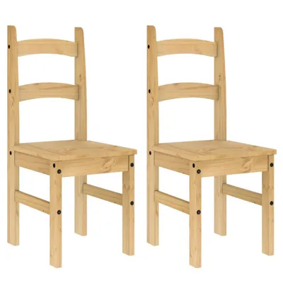 Immagine prodotto di vidaXL Sedie da pranzo 2 pezzi 40x46x99 cm in legno di pino massiccio