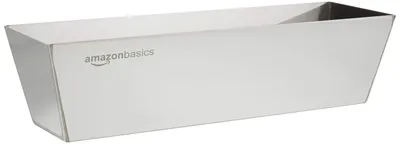 Imagen del producto de A. Bandeja rectangular para masilla, de acero inoxidable, 30,50 cm de largo