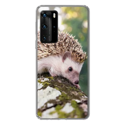 Produktbild von MuchoWow® Handyhülle Schutzhülle Hülle für Huawei P40 Pro Baby - Igel - Baum Silikon Softcase Handy Hülle - Schutz