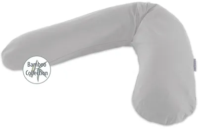 Produktbild von Theraline Das Original Stillkissen inkl. Bezug grau (Bamboo Collection)