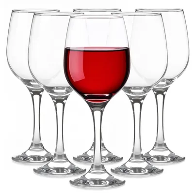 Weinglas-Set 6 Stück 300 ml spülmaschinenfest Klarglas