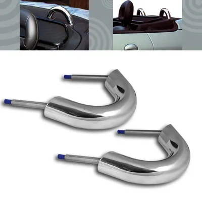 Edelstahl Roadsterbügel Überollbügel Set Links Rechts für Peugeot 206 CC Cabrio – Produktansicht