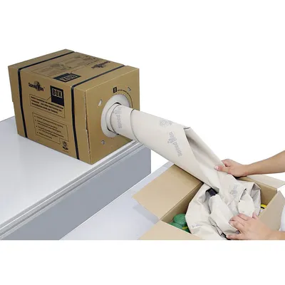 Produktbild von SpeedMan Box, Spenderbox mit Polsterpapier, umweltfreundlich, 39 cm x 450 m (1 Stück)