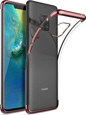 Produktbild von Conie Silikon Schutzhülle für Huawei Mate 20 Pro Tasche Case Cover Bumper Hülle Rand in Rosegold