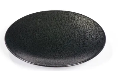 Zdjęcie produktu dla Talerz Kaori ray-look czarny / metaliczny, głęb. 27,5 cm, kamionka