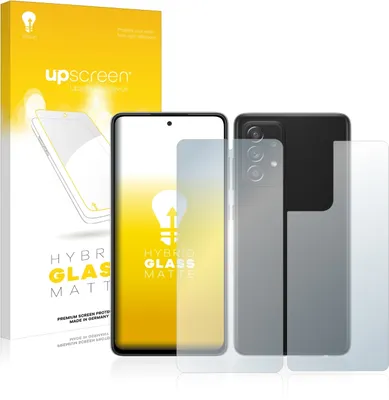 Produktbild von upscreen Entspiegelungs Schutzglas für Samsung Galaxy A52s 5G (Display+Rückseite) Schutzfolie Panzer Folie Glas Display Schutz matt