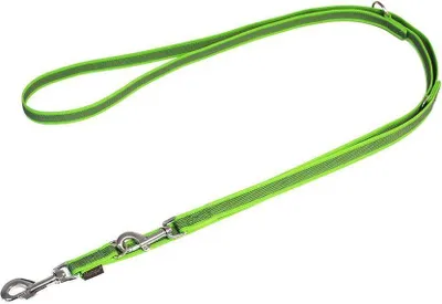 Produktbild von Mystique® Gummierte Umhängeleine Leine 20mm Standard Karabiner neon grün 2,5m