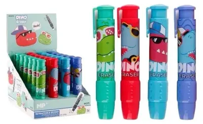 Obrázek produktu pro Gumki do ścierania długopisów dinozaury 24 sztuki