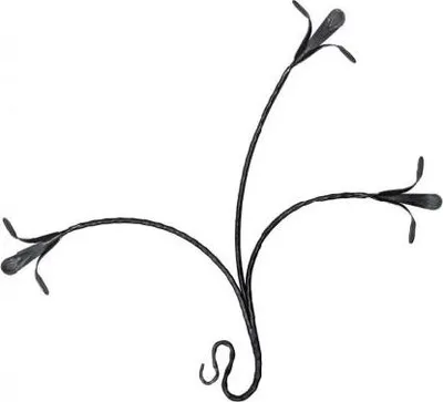 Produktbild von LogistSystem - Schmiedeeisen Ornament Eisen geschmiedet 950x880mm - z.B. als Element für Fenstergitter - Geländer - Zaun - Tor - Rosetten - Gitter 13.210