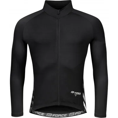 Produktbild von Jersey FORCE SPIKE Langarm schwarz/ weiss 10 °C bis +15 °C %%% Größe: XL