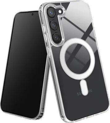 Produktbild von Avizar, MagSafe Stoßfeste Schutzhülle für Samsung S23, Verstärkte Ecken, Transparent