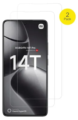 Produktbild von 2x Schutzfolie für Xiaomi 14T Pro Folie, 100% Displayabdeckung, dipos Flex