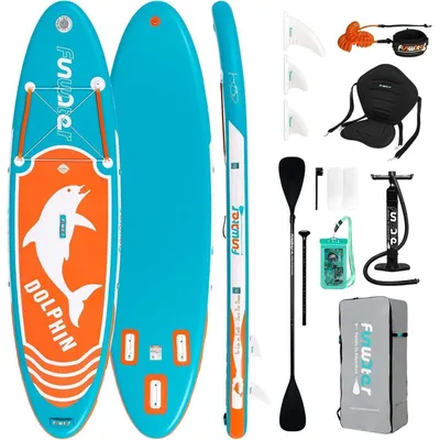 Produktbild von Stand Up Paddle Board mit Zubehör 320cm Delfin-Blau
