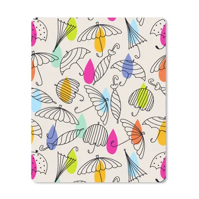 Produktbild von MuchoWow® Mauspad Mousepad Pastell - Regenschirm - Muster 30x40 cm - Mousepads - Maus Mat - Pad - Mausunterlage - Mausmatten