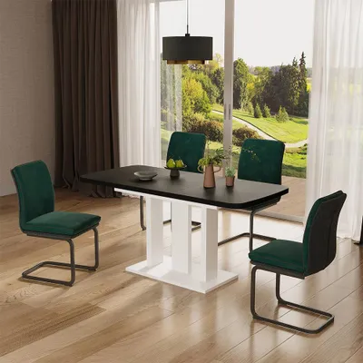 Obrázek produktu pro Jídelní stůl Vicco Fenaro Černá/bílá 120 x 80 cm 2 díly, Model 56591