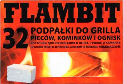 Zdjęcie produktu dla Flambit Podpałka Do Grilla I Kominka 32 Sztuki